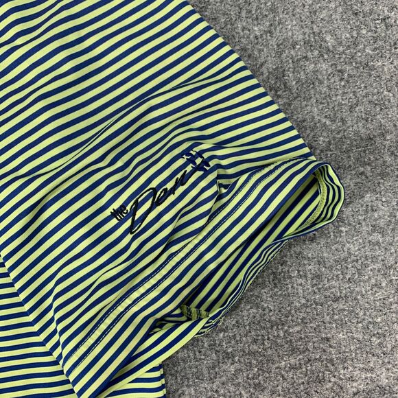 FootJoy Polo Shirt Mens XL Extra Large Kiwi Royal Striped The Den Golf Course AZ - Picture 5 of 12
